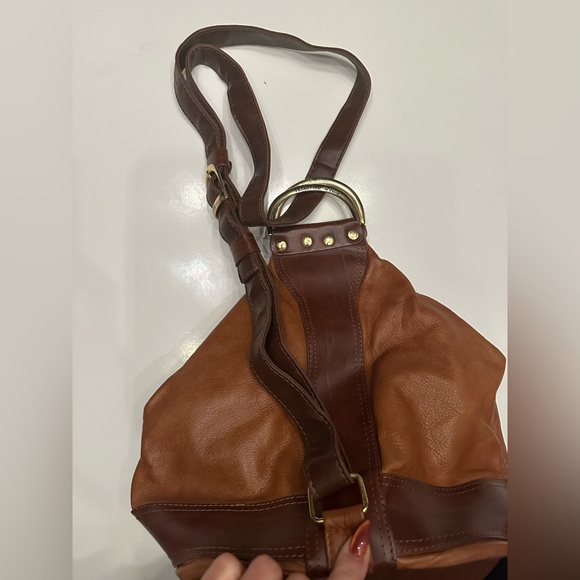 Valentino Di Paolo Italy Leather Convertible Backpack Hobo Shoulder Bag Purse - Picture 6 of 9